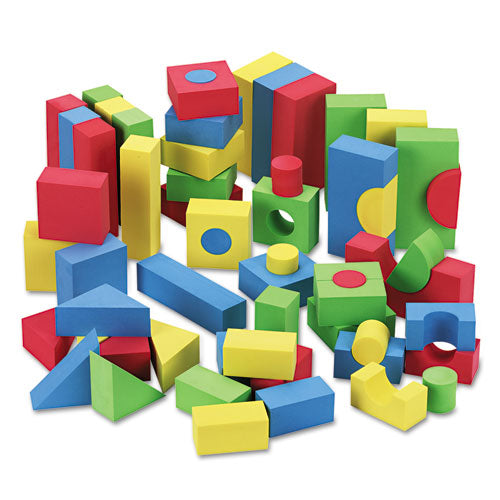 Blocks, High-density Foam, Assorted Colors, 68 pack Online now