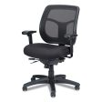 Apollo Multi-function Mesh Task Chair, Supports Up To 250 Lb, 18.9  To 22.4  Seat Height, Silver Seat back, Black Base Hot on Sale