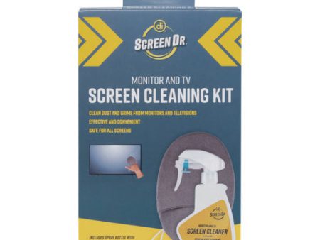 Screen Dr Monitor And Tv Screen Cleaning Kit, 6.76 Oz Spray Bottle With Microfiber Mitt Hot on Sale