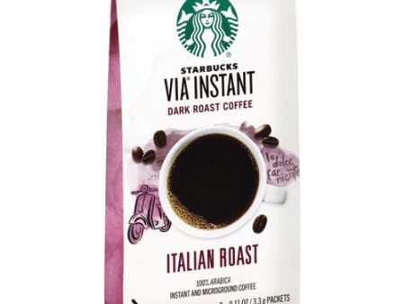 Via Ready Brew Coffee, 0.11 Oz, Italian Roast, 8 Packets bag, 12 Bags carton For Discount