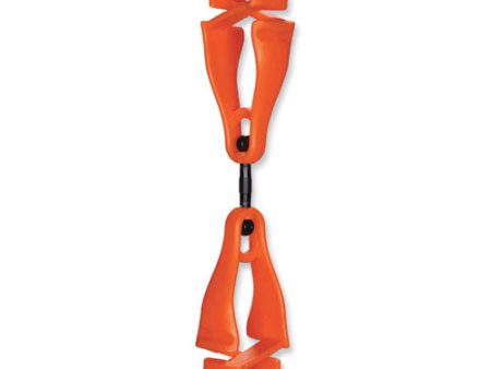 Squids 3420 Dual Clip Swivel Glove Clip Holder, 1 X 0.6 X 5.5, Acetal Copolymer, Orange on Sale