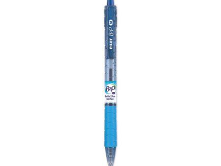 B2p Bottle-2-pen Recycled Ballpoint Pen, Retractable, Medium 1 Mm, Blue Ink, Translucent Blue Barrel, Dozen Online