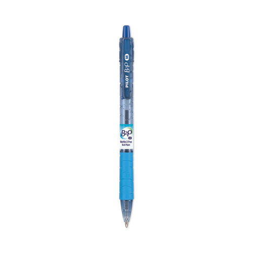 B2p Bottle-2-pen Recycled Ballpoint Pen, Retractable, Medium 1 Mm, Blue Ink, Translucent Blue Barrel, Dozen Online