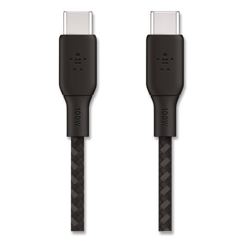 Boost Charge Braided Usb-c To Usb-c Cable, 100 W Power Delivery, 6.6 Ft, Black Discount