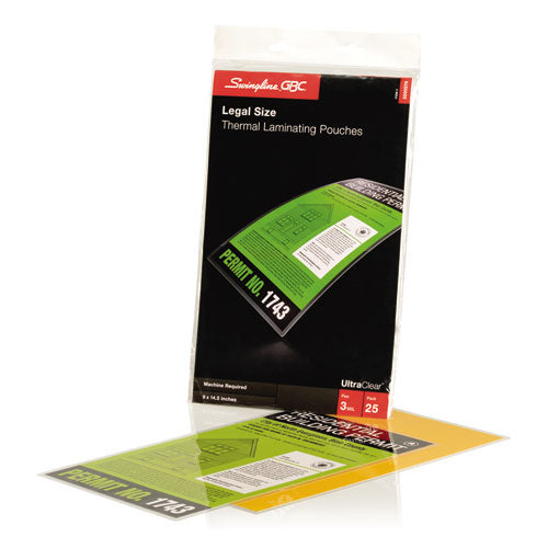 Ultraclear Thermal Laminating Pouches, 3 Mil, 9  X 14.5 , Gloss Clear, 25 pack Online Hot Sale