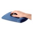 Plushtouch Mouse Pad With Wrist Rest, 7.25 X 9.38, Blue Online now