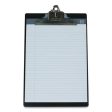 Aluminum Clipboard, 1  Clip Capacity, Holds 8.5 X 11 Sheets, Black Online Hot Sale