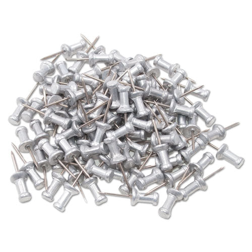 Aluminum Head Push Pins, Aluminum, Silver, 0.63 , 100 box Sale