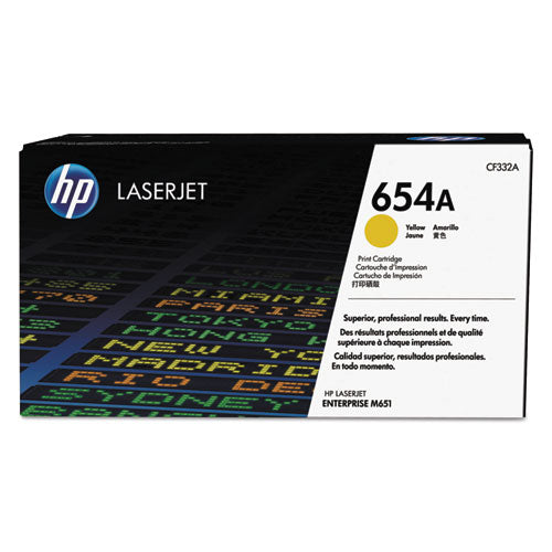 Hp 654a, (cf332a) Yellow Original Laserjet Toner Cartridge Online now