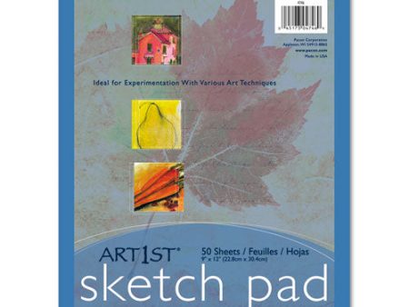 Art1st Sketch Pad, Unruled, 50 White 9 X 12 Sheets Online now