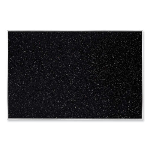 Aluminum-frame Recycled Rubber Bulletin Boards, 60.5  X 36.5 , Confetti Surface, Satin Aluminum Frame For Sale