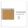 Aluminum-frame Natural Corkboard, 96.5  X 48.5 , Tan Surface, Satin Aluminum Frame on Sale