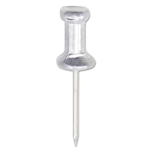 Aluminum Head Push Pins, Aluminum, Silver, 0.63 , 100 box Sale