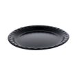 Placesetter Deluxe Laminated Foam Dinnerware, Plate, 10.25  Dia, Black, 540 carton Fashion