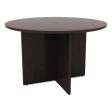 Alera Valencia Round Conference Table With Legs, 42  Diameter X 29.5h, Espresso Fashion