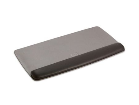 Antimicrobial Gel Keyboard Wrist Rest Platform, 19.6 X 10.6, Black gray silver Sale