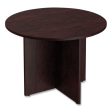 Alera Valencia Round Conference Table With Legs, 42  Diameter X 29.5h, Mahogany Online