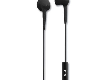 Jelleez Earbuds, 4 Ft Cord, Black Cheap