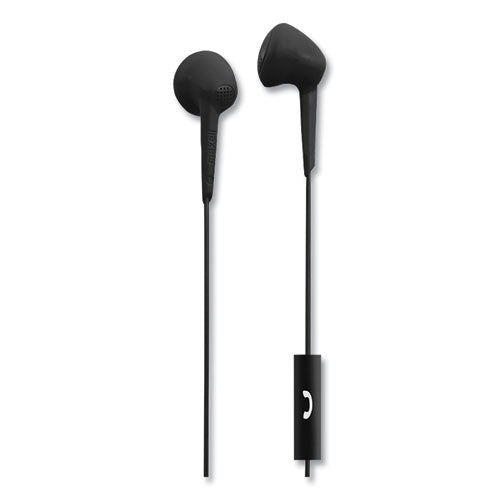 Jelleez Earbuds, 4 Ft Cord, Black Cheap