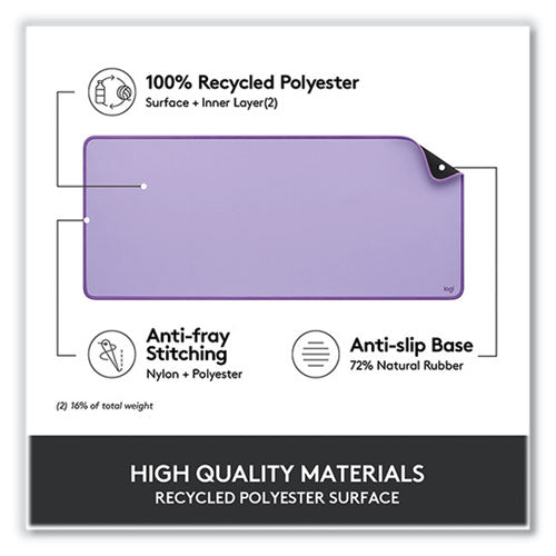 Studio Series Polyester Desk Mat, 27.5 X 11.8, Lavender For Sale