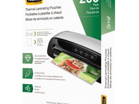 Laminating Pouches, 5 Mil, 9  X 11.5 , Gloss Clear, 200 pack Supply