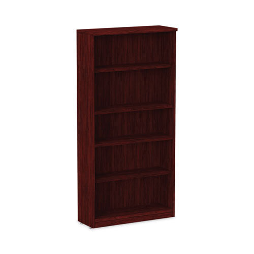 Alera Valencia Series Bookcase, Five-shelf, 31.75w X 14d X 64.75h, Mahogany Online