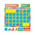 Year Around Calendar Bulletin Board Set, 12-month Calendar, 22  X 17 , Assorted Colors, 106 set on Sale