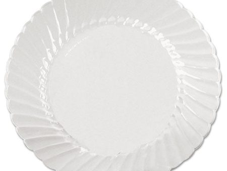 Classicware Plates, Plastic, 6  Dia, Clear, 18 bag, 10 Bags carton on Sale