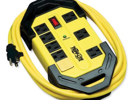 Protect It! Industrial Safety Surge Protector, 8 Ac Outlets, 12 Ft Cord, 1,500 J, Yellow black Discount