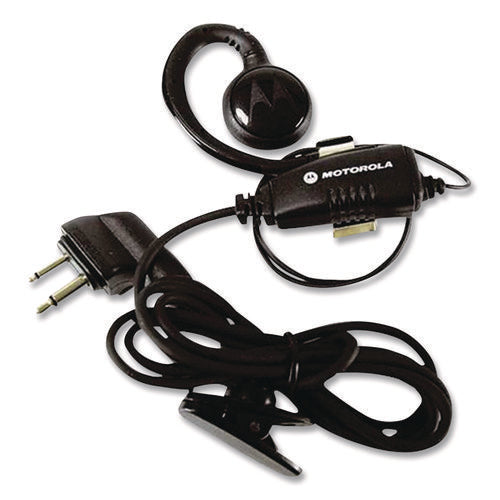 Swivel Monaural Over The Ear Earpiece With In-line Microphone And Push-to-talk, Black For Cheap