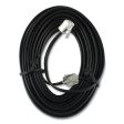 Line Cord, Plug plug, 25 Ft, Black Fashion