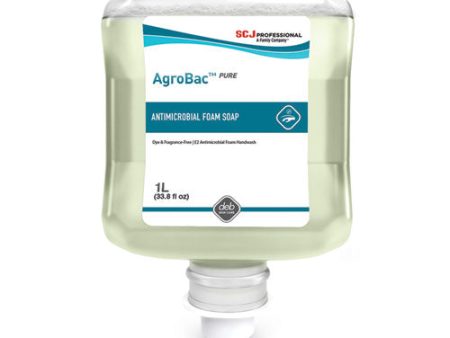 Agrobac Pure Foam Wash Manual Cartridge Refill, Unscented, 1 L, 6 carton Online Hot Sale