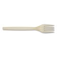 Ecosense Renewable Plant Starch Cutlery, Fork, Plastic, Cream, 50 pack Online