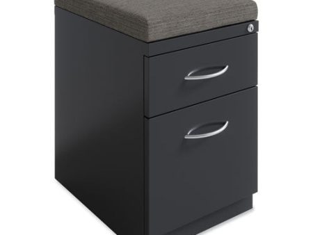 Arch Pull 20 Deep Mobile Pedestal File, 2-drawer: Box file, Letter, Charcoal, 15 X 19.88 X 23.75 Discount