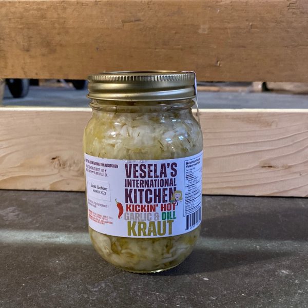 Vesela s Kickin  Hot Garlic & Dill Kraut (500ml) on Sale