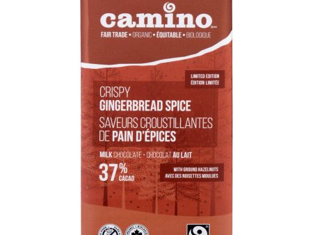 Camino Milk Chocolate Bar Crispy Gingerbread Spice (80g) Cheap