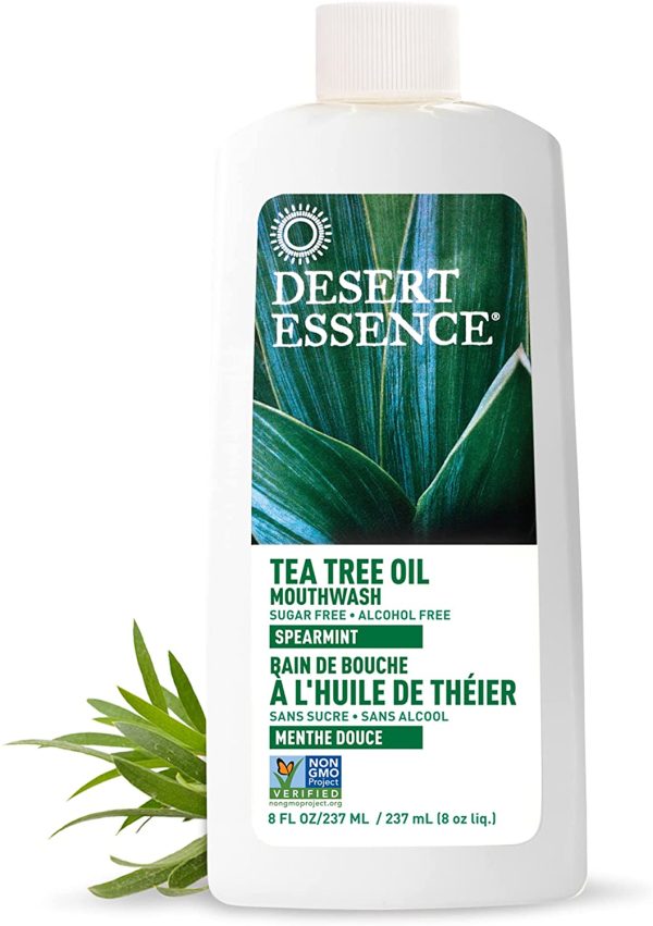 Desert Essence Tea Tree Oil Mouthwash Spearmint (237ml) Fashion