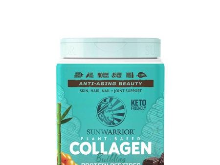 Sunwarrior Collagen Building Protein Peptides Chocolate Fudge (500g) Supply