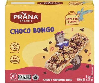 Prana Organic Choco Bongo Chewy Granola Bars (5 Bars) Discount