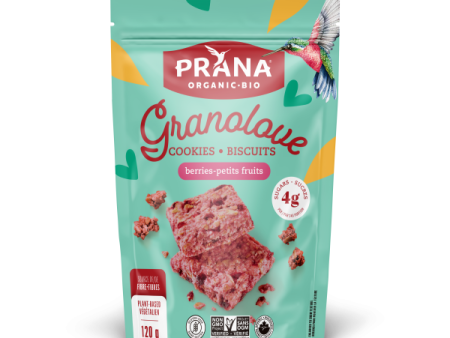 Prana Organic Granolove Cookie Squares - Berries (120g) For Cheap