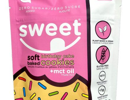 Sweet Nutrition Keto & Vegan Birthday Cake Cookies (70g) For Sale