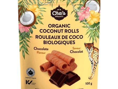 Cha s Organic Coconut Rolls Chocolate (100g) Online