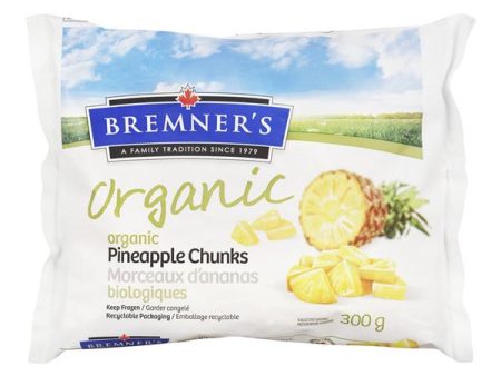 Bremner s Organic Frozen Pineapple Chunks (300g) For Sale