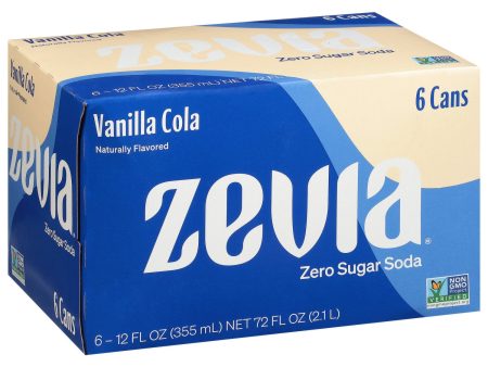 Zevia Soda Vanilla Cola (6 pack) on Sale